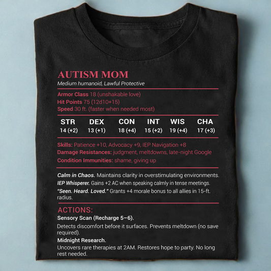 Autism Mom Stats Classic Unisex T-Shirt