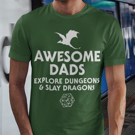 Awesome Dads Slay Dragons T-Shirt