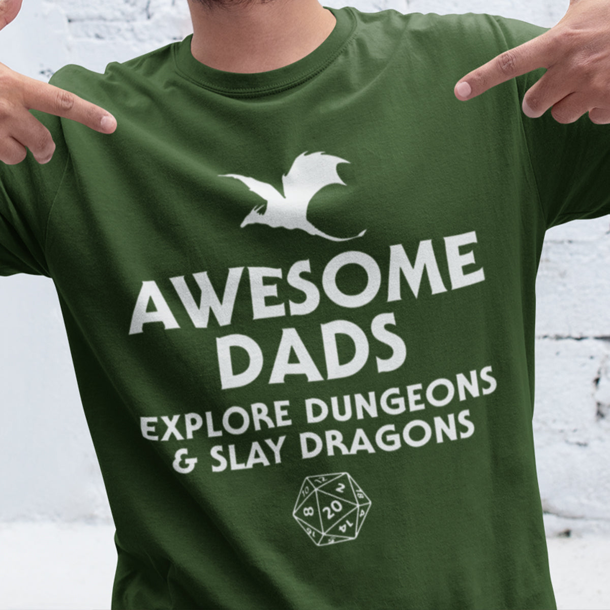 Awesome Dads Slay Dragons T-Shirt