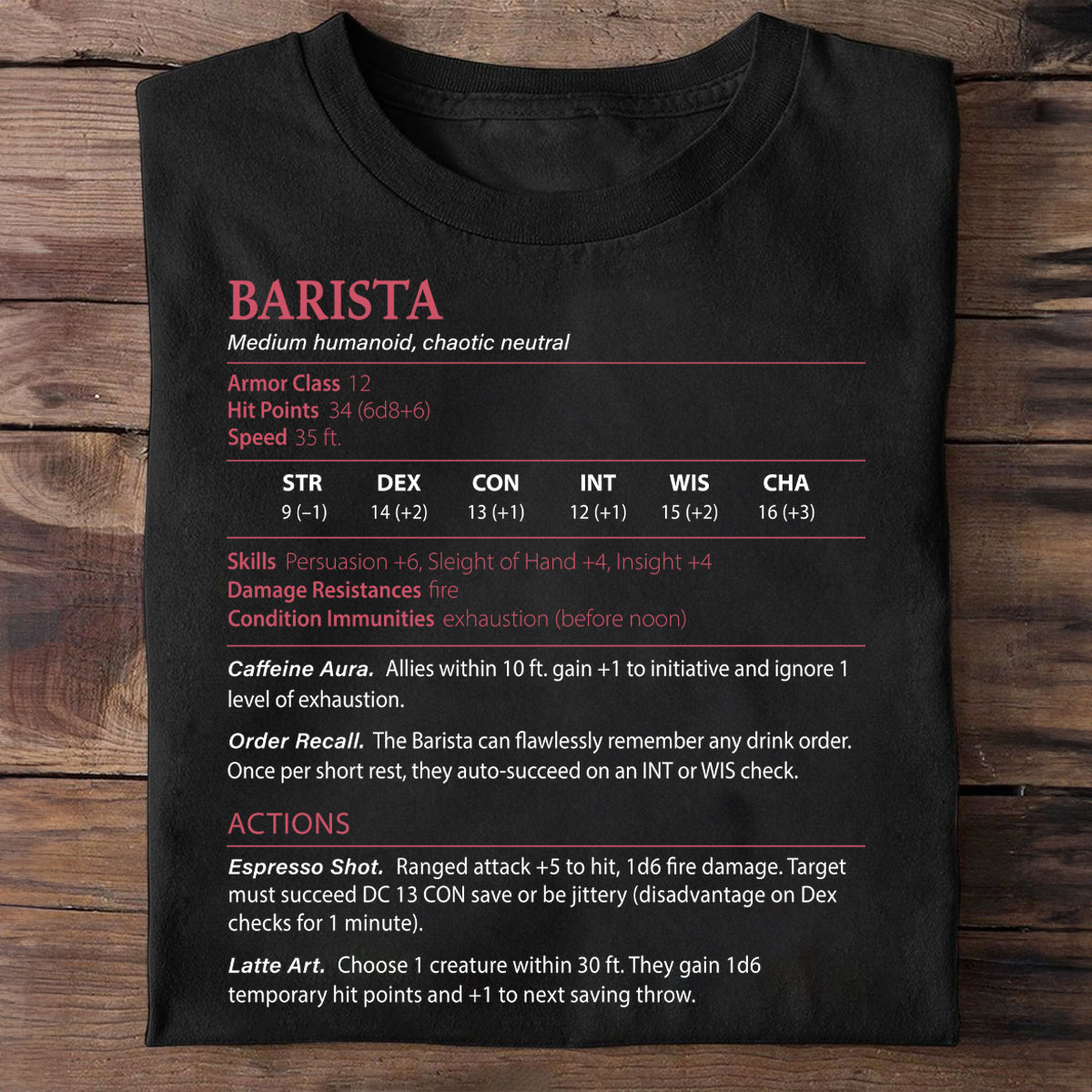 Barista Classic Unisex T-Shirt
