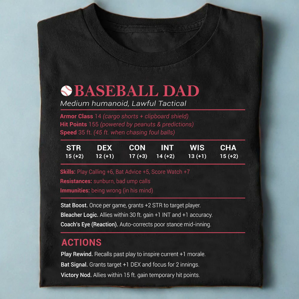 Baseball Dad Classic Unisex T-Shirt