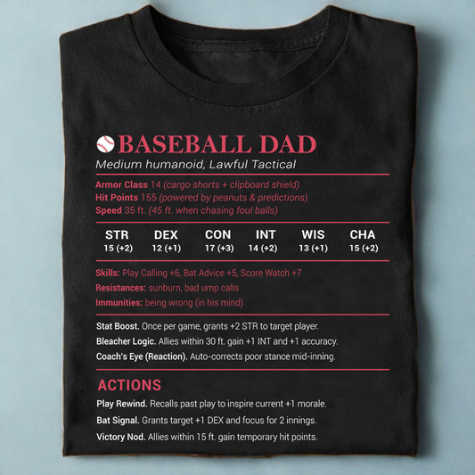 Baseball Dad Classic Unisex T-Shirt