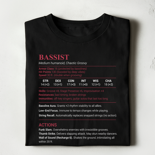 Bassist Stats Classic Unisex T-Shirt