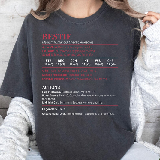 Bestie Stats Classic Unisex T-Shirt