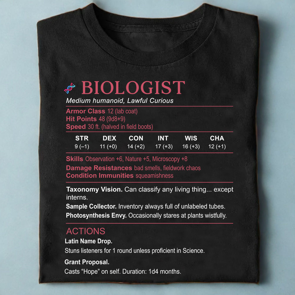 Biologist Stats Classic Unisex T-Shirt