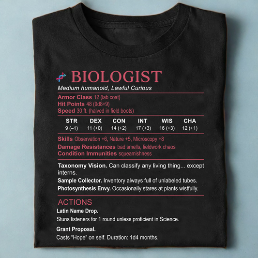 Biologist Stats Classic Unisex T-Shirt