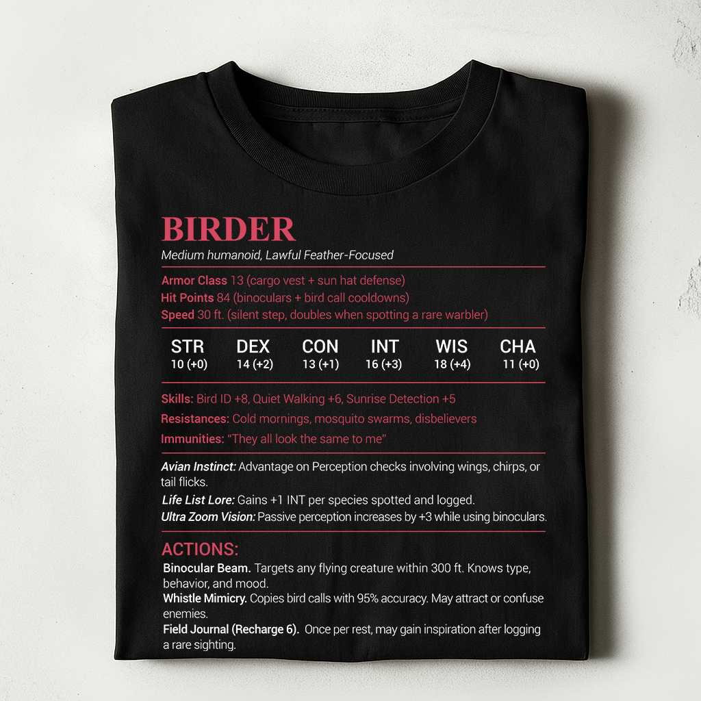 Birder Stats Classic Unisex T-Shirt