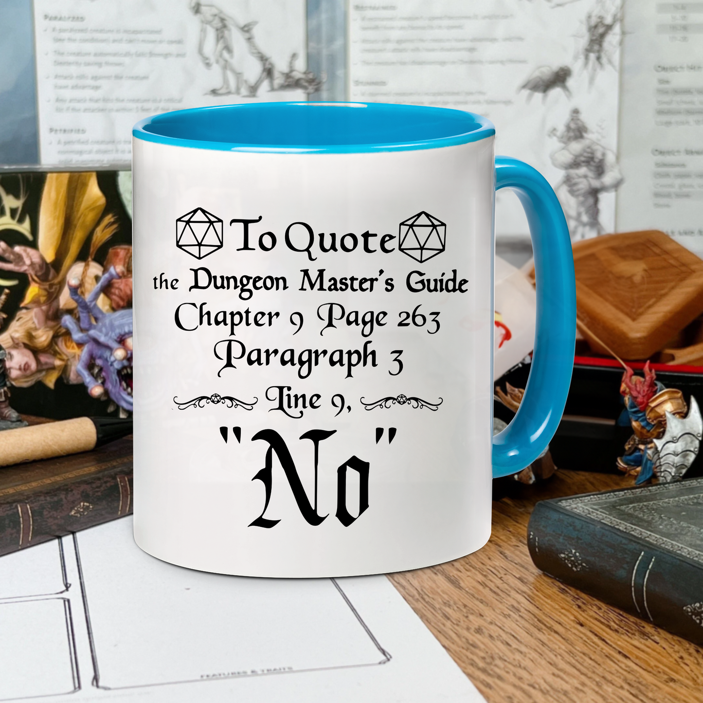 DnD To Quote The DM's Guide Accent Mug