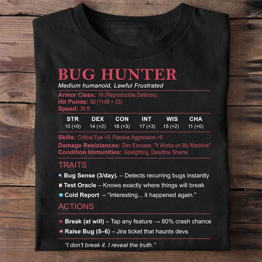 Tester Stats (Bug Hunter) Classic Unisex T-Shirt