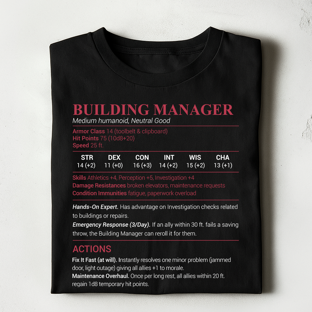 Building Manager Classic Unisex T-Shirt