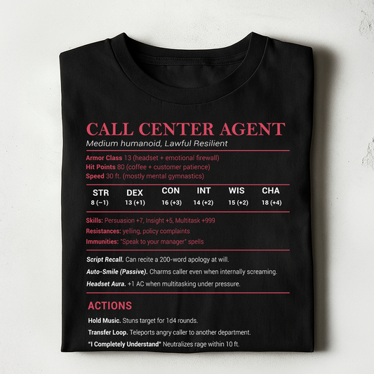 Call Center Agent Stats Classic Unisex T-Shirt