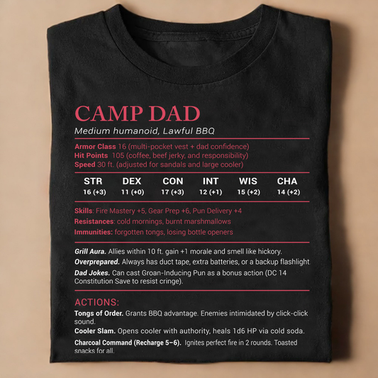 Camp Dad Stats Classic Unisex T-Shirt