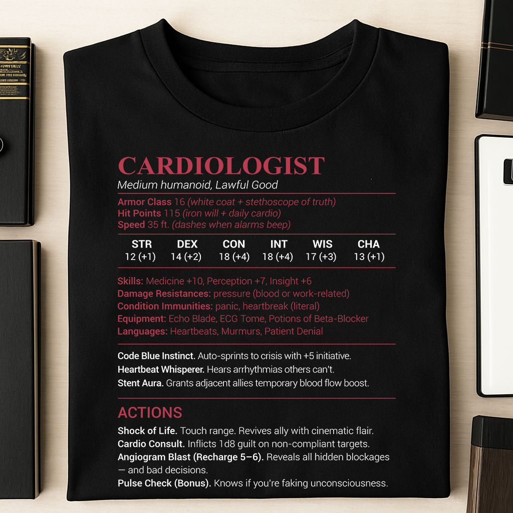 Cardiologist Stats Classic Unisex T-Shirt
