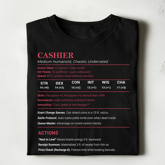 Cashier Stats Classic Unisex T-Shirt