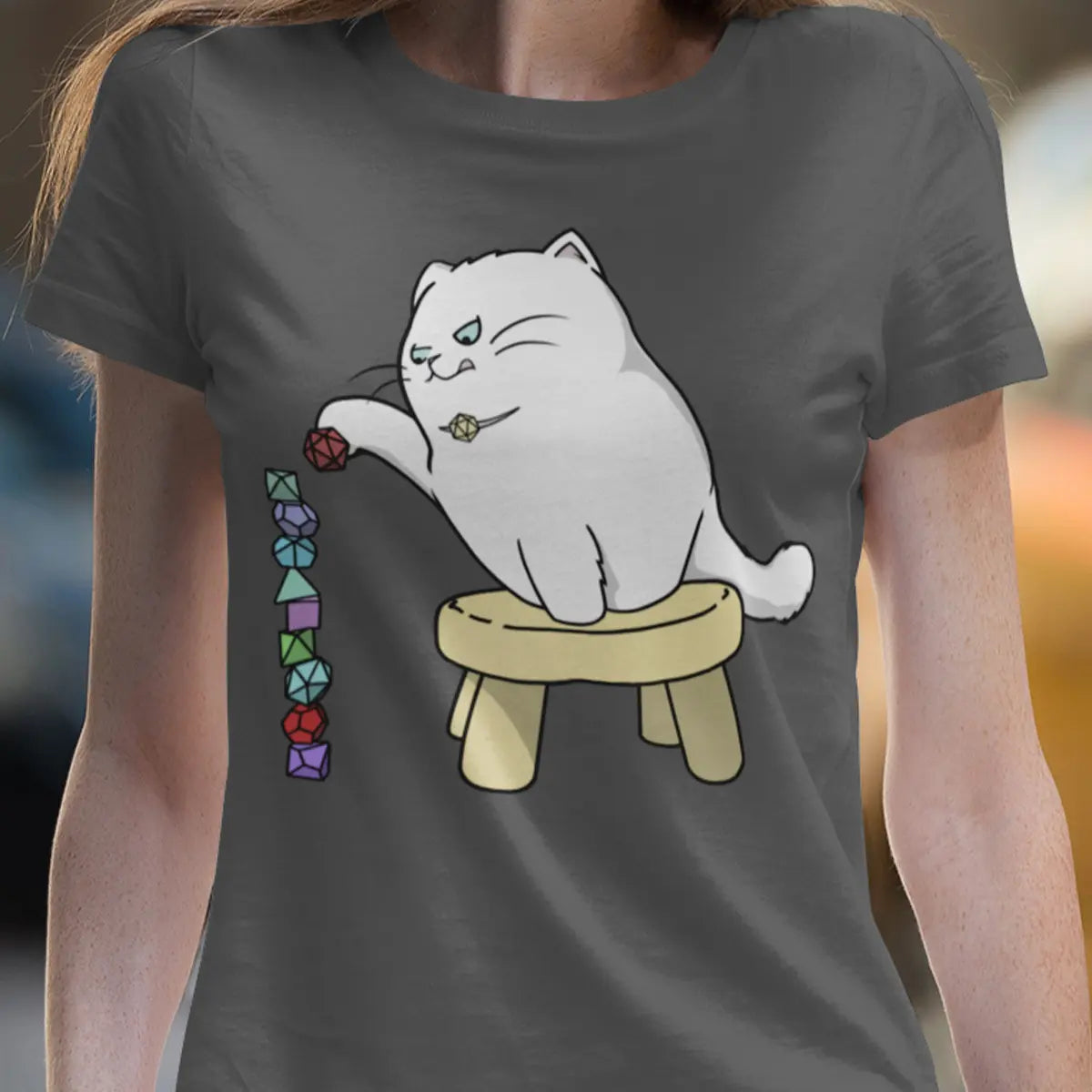 Cat Stacking Dice T-Shirt