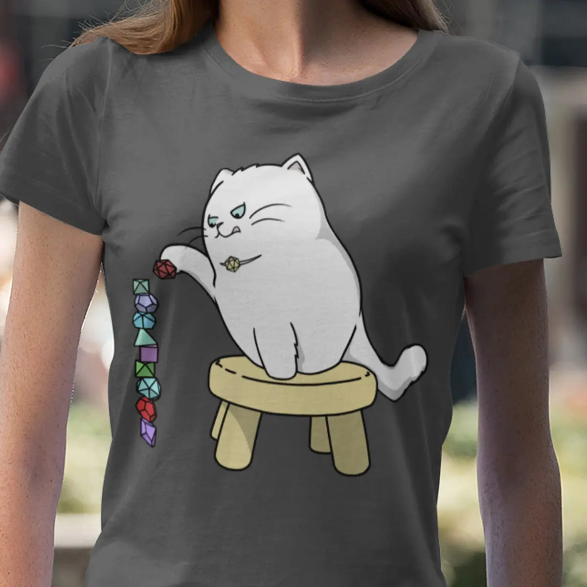 Cat Stacking Dice T-Shirt