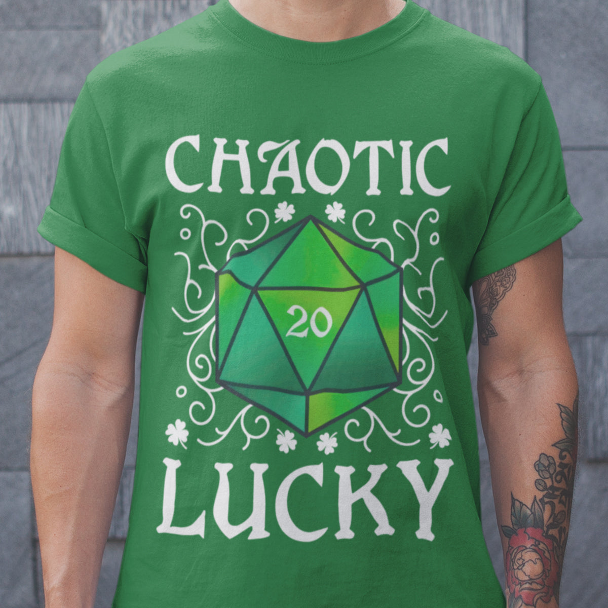 Chaotic Lucky D20 Dice Classic Unisex T-Shirt