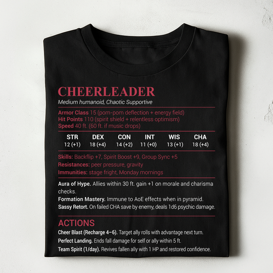 Cheerleader Stats Classic Unisex T-Shirt