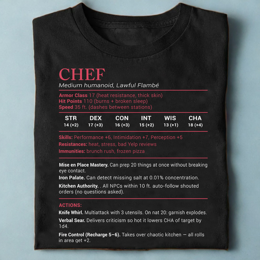 Chef Stats Classic Unisex T-Shirt