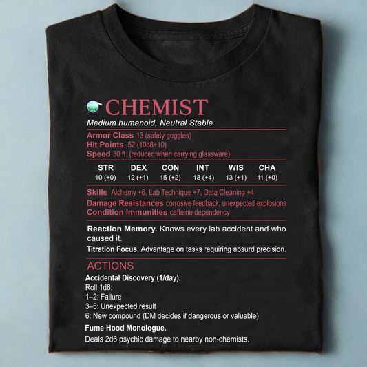 Chemist Stats Classic Unisex T-Shirt