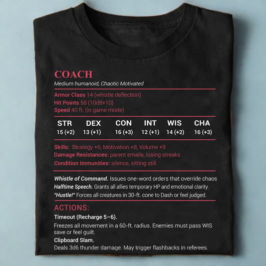 Coach Stats Classic Unisex T-Shirt