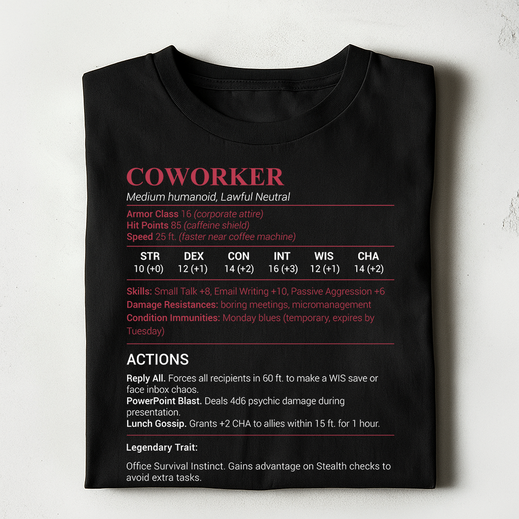 Coworker Stats Classic Unisex T-Shirt