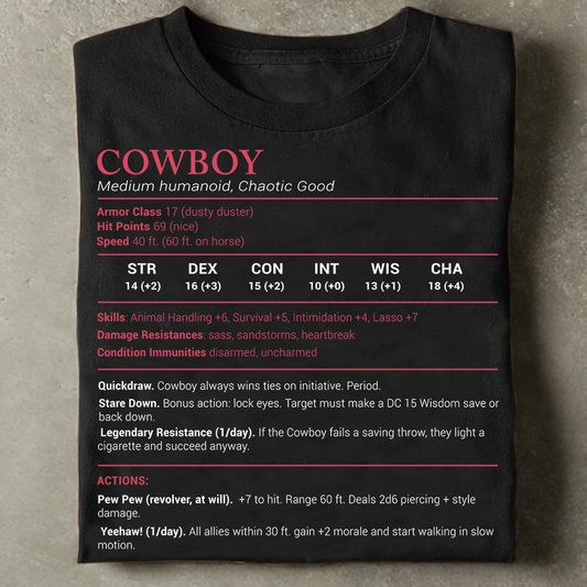 Cowboy Stats Classic Unisex T-Shirt