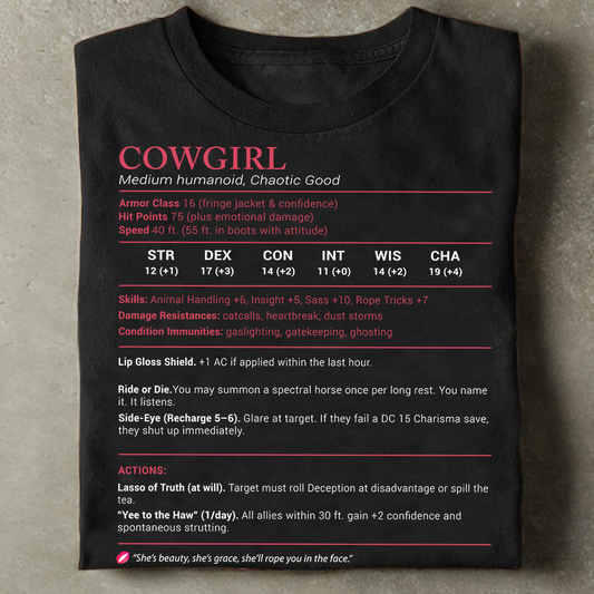 Cowgirl Stats Classic Unisex T-Shirt