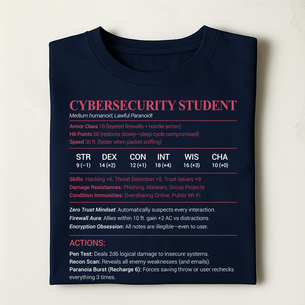 Cybersecurity Student Classic Unisex T-Shirt