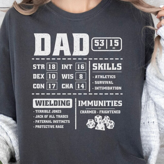 Dad Stat Block 2 Classic Unisex T-Shirt