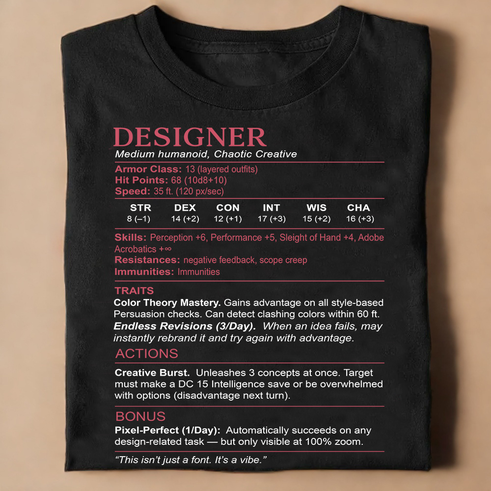 Designer Stats Classic Unisex T-Shirt