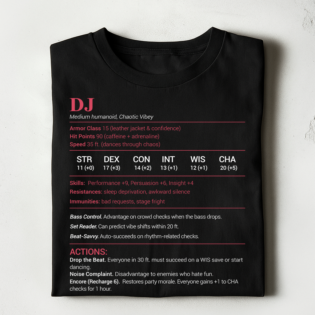DJ Stats Classic Unisex T-Shirt