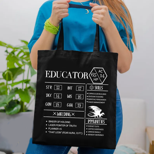 Educator New Lined Tote Bag