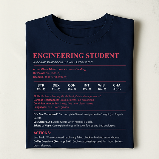 Engineering Student Classic Unisex T-Shirt