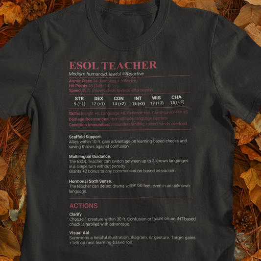 ESOL Teacher Classic Unisex T-Shirt