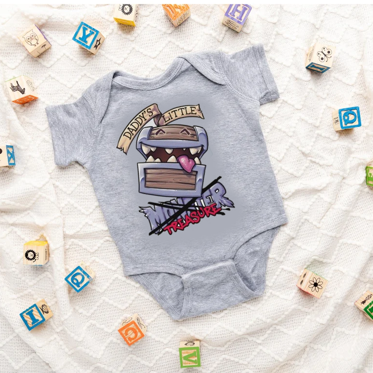 Mimic Daddy's Little Treasure Baby Bodysuit