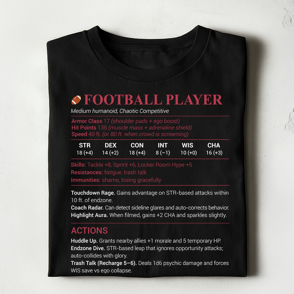 Football Player Classic Unisex T-Shirt