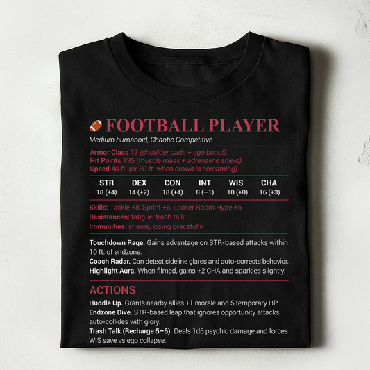 Football Player Classic Unisex T-Shirt
