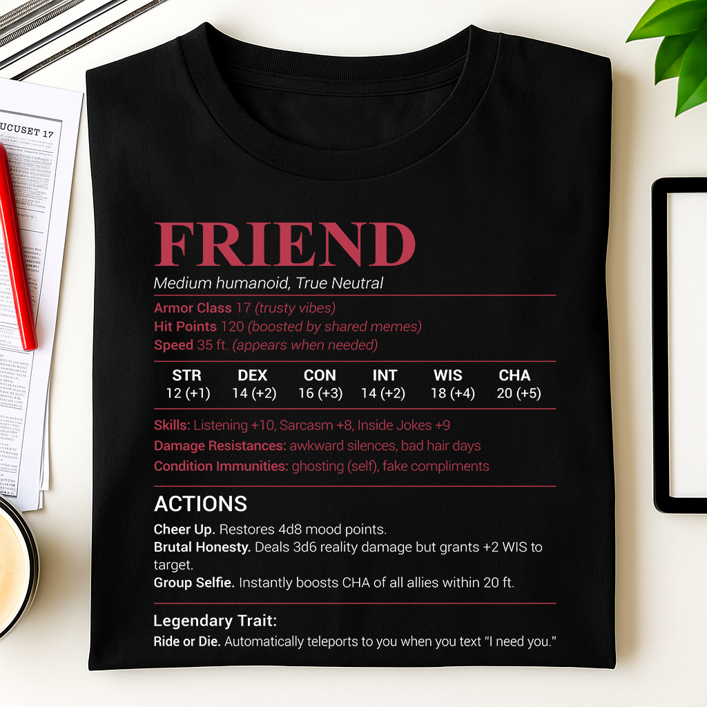 Friend Stats Classic Unisex T-Shirt