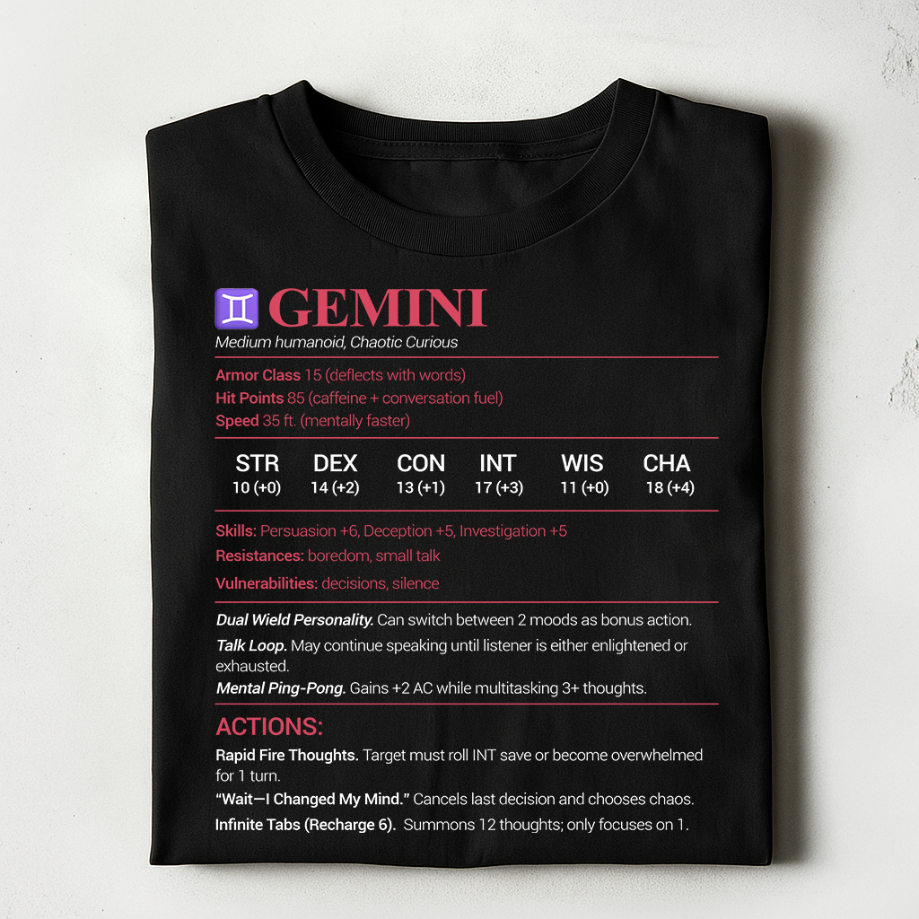 Gemini Stats Classic Unisex T-Shirt