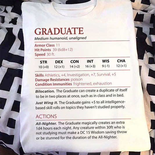Graduate Stats Classic Unisex T-Shirt