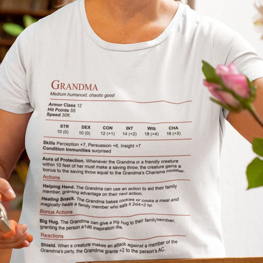 Grandma Stats Block Classic Unisex T-Shirt