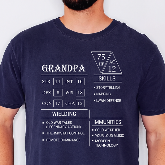 Grandpa Stats Classic Unisex T-Shirt