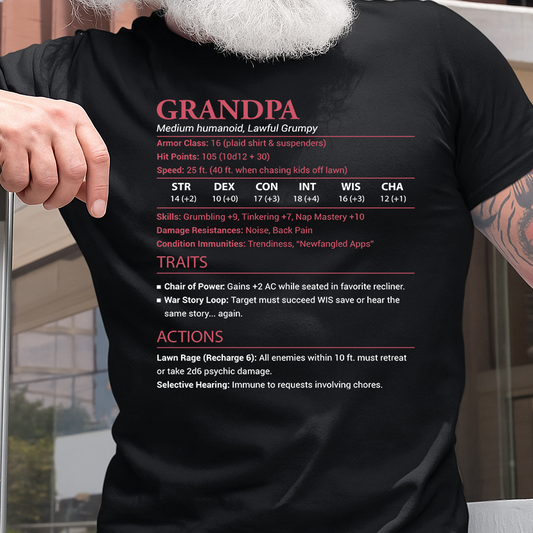 Grandpa Stats Classic Unisex T-Shirt