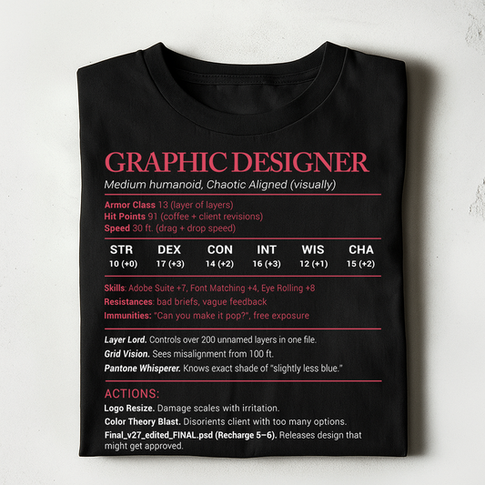 Graphic Designer Stats Classic Unisex T-Shirt