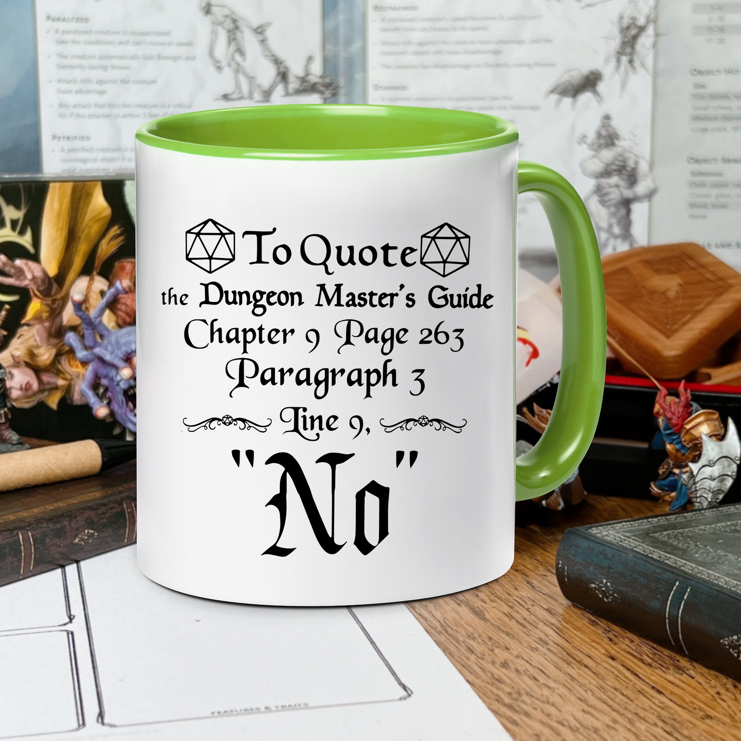 DnD To Quote The DM's Guide Accent Mug
