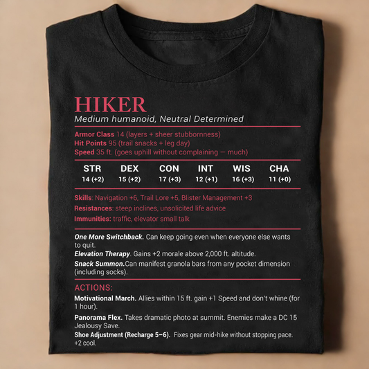 Hiker Stats Classic Unisex T-Shirt