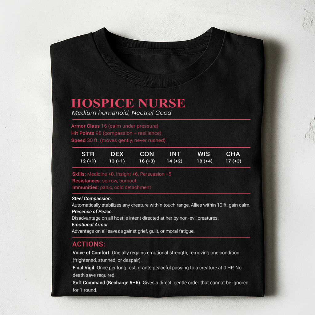 Hospice Nurse Stats Classic Unisex T-Shirt