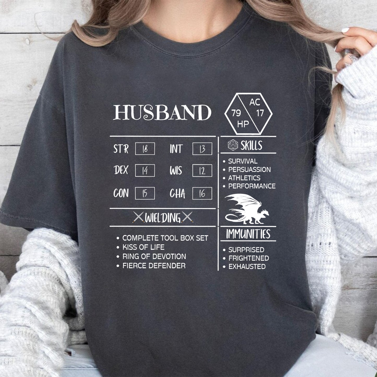 Husband Stats 2 Classic Unisex T-Shirt