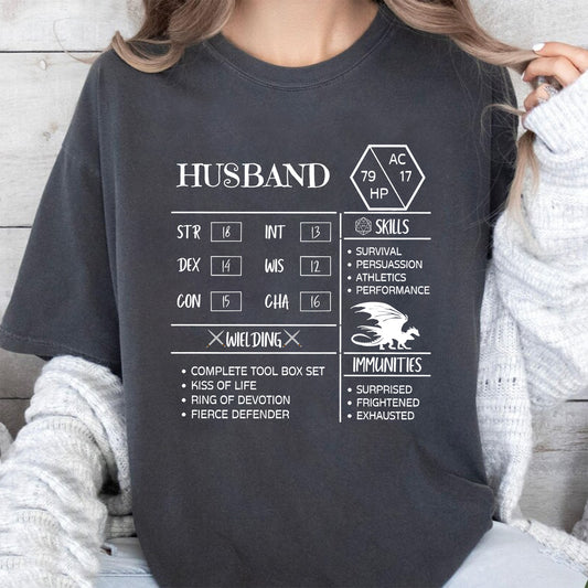 Husband Stats 2 Classic Unisex T-Shirt